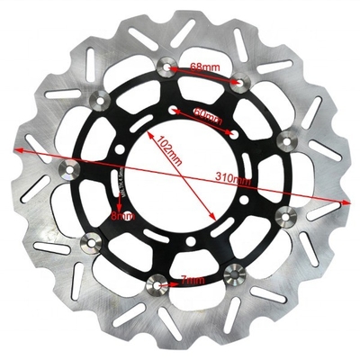 Remplacement de disques de frein de 102 mm pour Suzuki pièces de moto Durable Fit GSX R 600 750 1000 2,27 kg