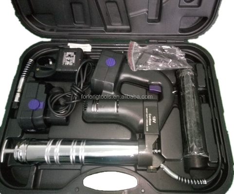 Pistolet à graisse électrique noir de 18 V, rechargeable avec une capacité de 500 cc et une longue durée de vie