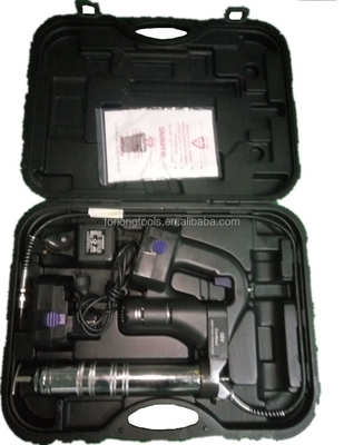 Pistolet à graisse électrique noir de 18 V, rechargeable avec une capacité de 500 cc et une longue durée de vie