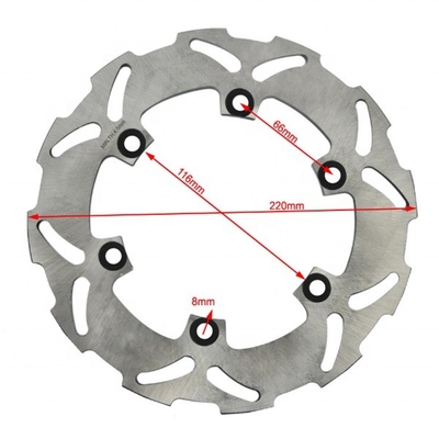 Rotor à disque de frein arrière fixe de 220 mm OD pour Yamaha TT 250 YZF R6 600 YZF R1 1000 Freinage en douceur et performances constantes