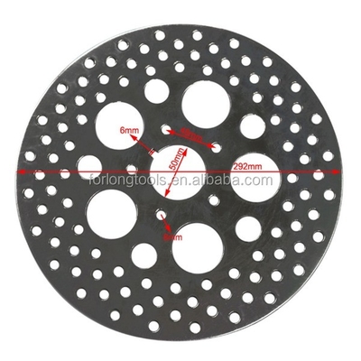 Harley Davidson XLH 883 Sportster Disque de frein arrière rotor en acier inoxydable ou en titane avec trou de montage 5 position arrière