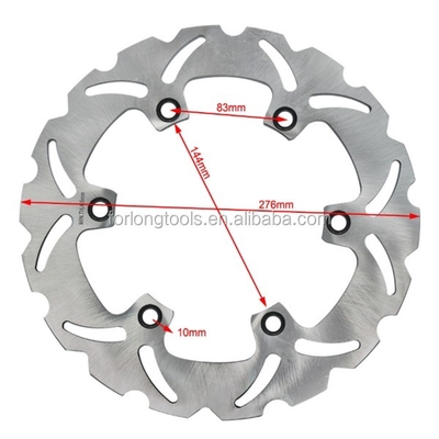 Remplacement/réparation Finalité Honda VFR Z 400 CBR F 600 Disque de frein avant Rotor 276mm Taille avec 6 trous de montage à la position avant