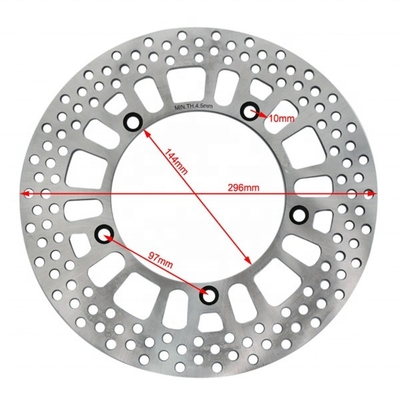En acier inoxydable 296 mm rotor de disque de frein avant rond pour HONDA STEED 400 600 VT C shadow 600 ajustement parfait et performance