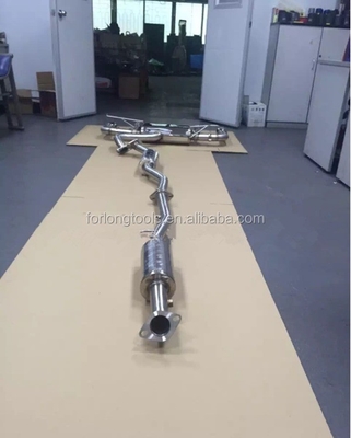 Pipe d'échappement modifiée en acier inoxydable brillant pour Mitsubishi Lancer et contrôle de vanne