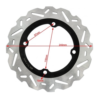 Position arrière Rotor de frein à disque fixe de 240 mm pour Honda Racing Bike CB F 500 CB X 500 CBR R 500 Freinage lisse et silencieux