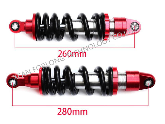 Alloy d'aluminium absorbeur de choc arrière universel de motocyclettes 260mm Distance centrale adapté à tous les types de coureurs