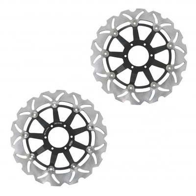 6 trous de montage 296 mm Motocycle en acier inoxydable rotor à disque flottant de frein pour Honda CBR F 600 Crossrunner 800 VFR 800