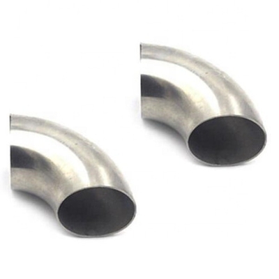 Soudage de connexion en acier inoxydable 304 90 degrés de courbure du coude 1 mm d'épaisseur d'échappement 2 x 3 pouces pour le support personnalisé