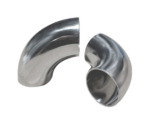 1Épaisseur.5 mm 304 acier inoxydable 90 degrés courbure coude connexion de tuyau d'échappement soudage ronde 3 pouces / 76 mm résistant à la corrosion