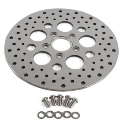 Rotor à disque de frein avant en acier inoxydable de 5,0 mm d'épaisseur fixe 11,8 pouces 299 mm pour Harley Davidson et design durable