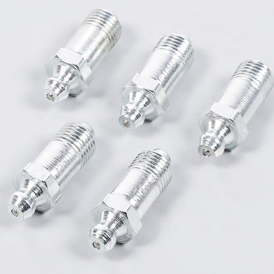 Connexion féminine supportée par ODM Long Steel Grease Nipple M6-M10 pour les besoins de lubrification personnalisés sur les pelles et les camions