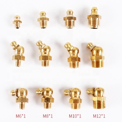 M8 M10 M6 5/16-24 1/4-19 1/4-28 Grease Zerk Nipple Fitting pour les applications industrielles
