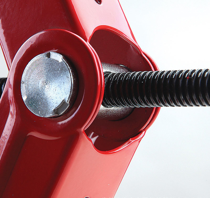 Jack à ciseaux rouge de 1,5 tonne pour la réparation automobile Hauteur maximale 385 mm Hauteur minimale 105 mm Support manuel Jack mécanique Outil de réparation automobile
