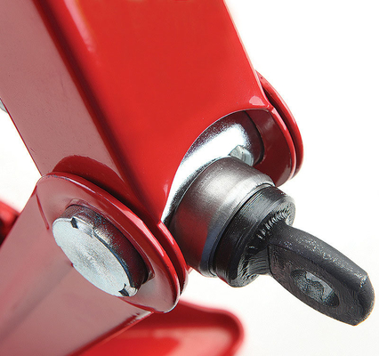 Jack à ciseaux rouge de 1,5 tonne pour la réparation automobile Hauteur maximale 385 mm Hauteur minimale 105 mm Support manuel Jack mécanique Outil de réparation automobile