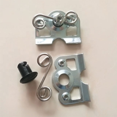 7/16&quot; en aluminium bouton noir quart tour Dzus avec 1-3/8&quot; plaque de support de ressort aluminium universel année de remplacement/réparation