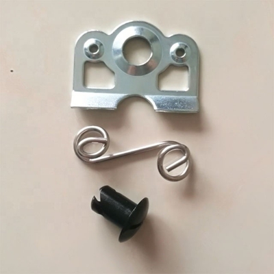 7/16&quot; en aluminium bouton noir quart tour Dzus avec 1-3/8&quot; plaque de support de ressort aluminium universel année de remplacement/réparation