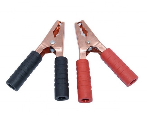 200A Sécurité Lourdes piles en laiton de piles d'alligator des pinces d'isolateur PVC universel Clips d'alligator forts pour voiture