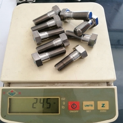 6AL-4V titane alliage finition naturelle SPRINT CAR TITANIUM RADIUS ROD BOLT 1/2 &quot;-20 x 1-3/8&quot; boulons de tête hex avec norme DIN