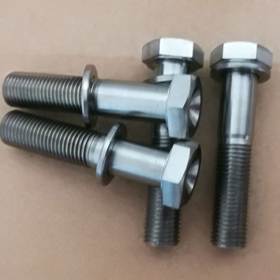 DIN Standard et titane boulon 7/16 &quot;-20 avec 9/16&quot; Hex Noix pour 1-1/8&quot; Torsion Stop Finition naturelle