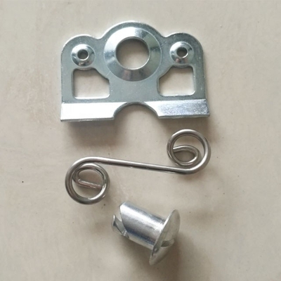 Plaque de support de ressort universelle en acier argenté auto-éjectable Dzus 7/16 avec acier 1-3/8 &quot;pour les applications professionnelles