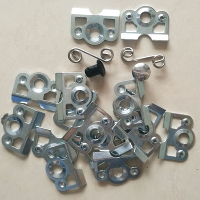 Plaque de support de ressort universelle en acier argenté auto-éjectable Dzus 7/16 avec acier 1-3/8 &quot;pour les applications professionnelles