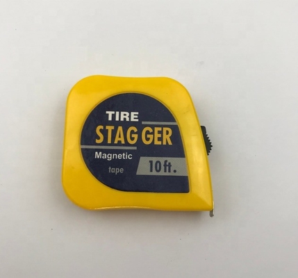 10 pieds * 1/4 &quot; Magnétique pneu de course Stagger mesure du ruban avec lame large et construction métallique de qualité industrielle