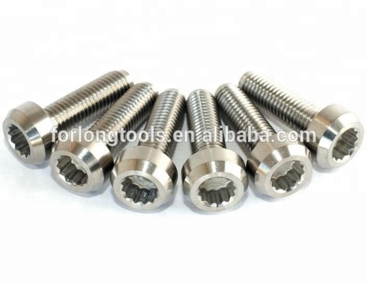 Finition en titane standard DIN M7 * 24MM Boulon et parfait pour la roue à jante divisée en titane prête à être expédiée