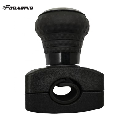 Coupe de roue noire universelle, roue de direction de voiture, booster, bouton de rotation, poignée à 360 degrés, prise de balle, commande manuelle pour un fonctionnement en douceur