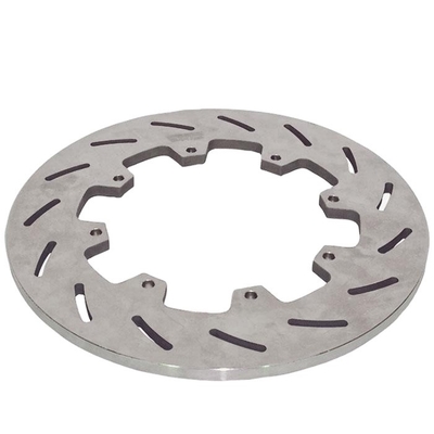 Disques de freinage de voiture de modèle automobile de 12,00 pouces Titanium Sprint Rotor avec cercle de boulon de 8 x 7 pouces et conception en fente en finition en titane