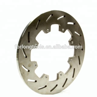 Disques de freinage de voiture de modèle automobile de 12,00 pouces Titanium Sprint Rotor avec cercle de boulon de 8 x 7 pouces et conception en fente en finition en titane