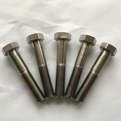 Norme ISO 1/2-20*2.75 pouces boulon de tête en titane hex pour voiture Sprint dans le système de mesure impérial Couleur naturelle