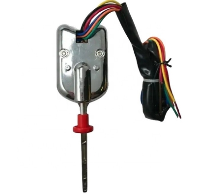 OEM Taille standard Universelle de la rue Colonne chrome montée Commutateur de signal de virage avec bouton de danger et levier d'atténuation Facile à installer