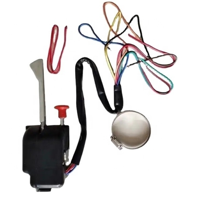 OEM Taille standard Universelle de la rue Colonne chrome montée Commutateur de signal de virage avec bouton de danger et levier d'atténuation Facile à installer