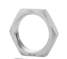 Norme GB 5/8-18 Noix de confiture hexagonale en titane pour la barre commune Heim Fin de noix mince Hexagon Finition naturelle en titane en pouce impérial
