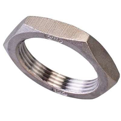 Norme GB 5/8-18 Noix de confiture hexagonale en titane pour la barre commune Heim Fin de noix mince Hexagon Finition naturelle en titane en pouce impérial