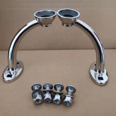 L'année universelle Hot Rod Hiboy phare Stand en peinture noire ou argentée pour montage universel Demande de remplacement / restauration