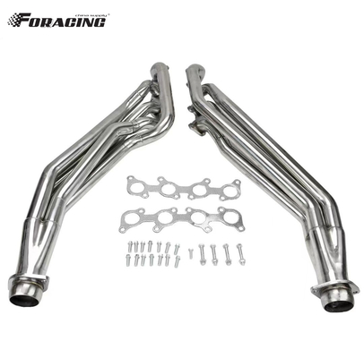 Tête d'échappement en acier inoxydable poli pour 5.0L V8 Mustang Manifold LS1 LS2 LS3 LS6 LSX Garantit l'ajustement et la fonction