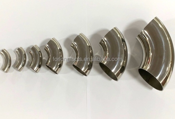304 acier inoxydable 90 degrés soudage courbure coude 90 45 degrés 76 mm OD tête ronde Code de construction standard industriel