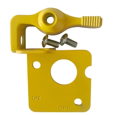 Universal Car A / C SWITCH Battery Master Disconnect Switch Kit de levier de verrouillage rouge et jaune pour les courses en acier de performance