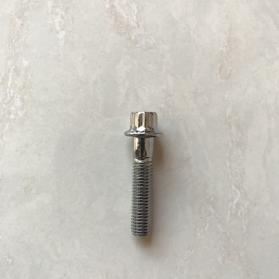 Sprint Car 12 PT BBS RS/RX Boulons à jante divisée M7 x 32 Boulons en acier à l'intérieur chromé pour la norme ISO