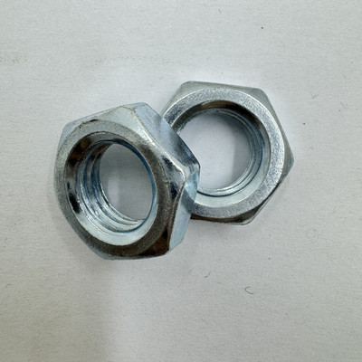 Système de mesure du pouce impérial Noix de confiture hexagonale en acier inoxydable 7/16-20 Noix mince Taille standard hexagonale pour une installation facile