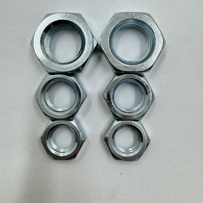 Système de mesure du pouce impérial Noix de confiture hexagonale en acier inoxydable 7/16-20 Noix mince Taille standard hexagonale pour une installation facile
