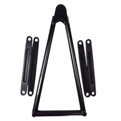 Noir 13 5/8 &quot;SPRINT CAR JACOBS échelle avec sangles chromolie 4130 position avant 1&quot; x 1/4&quot; x 7&quot; épaisseur de paroi 0,065 &quot;aluminium