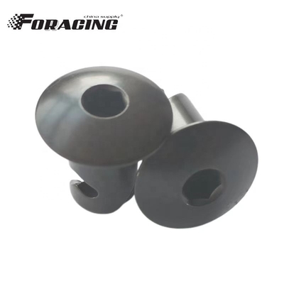 Coupe de voiture universelle en aluminium sur mesure Dzus Allen Tête bouton quart tour fixations 7/16 &quot;.500 Noir à prix abordable