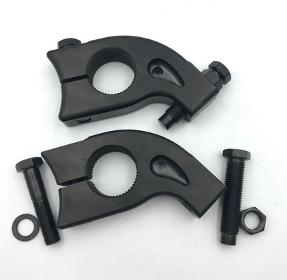 Titane Gr5 Noir PVD Torsion Stop 1 3/4 &quot;Split 1-1/8&quot; Spline 7/16 Reglage de boulon pour tous les hexagonal Bilt 9/16&quot; dans diverses industries