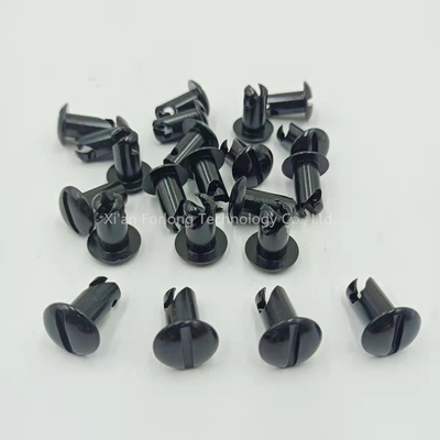 Aménagement de voiture universel Cap de dôme en acier Quartier boutons tournant Dzus 5/16&quot;*0.5&quot; Noir avec installation facile