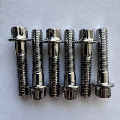 Performance M8 x1.25x 32MM boulon de flange en titane pour voiture de course Noir/vert/finition naturelle personnalisée