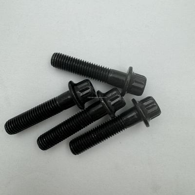 Standard OE NO. Titane Gr5 12 PT RS/RX Kit à jante divisée M7 x 32 Boulon et écrous Flange Boulon noir pour montage universel de voiture