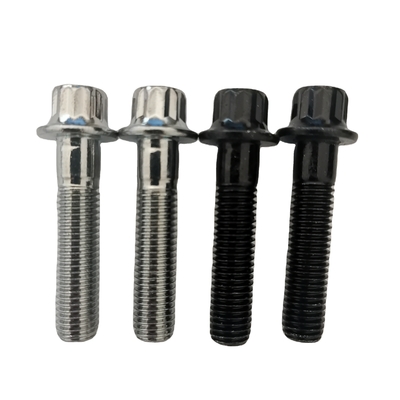 Finition de glissement DIN Standard M7 x 32 12 PT Boulon et écrous de verrouillage en nylon M7 pour roues BBS en acier finition ZINC