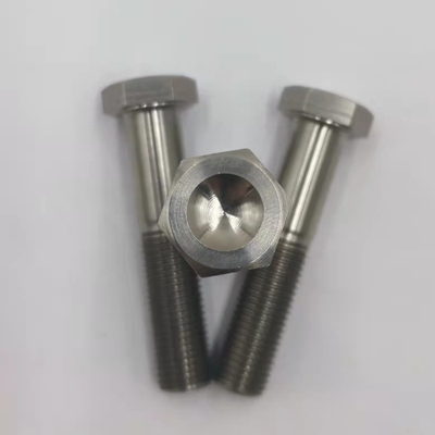 6AL-4V alliage de titane finition naturelle boulon de tête hexagonale 1/2 &quot;-20 x 4,5&quot; composant essentiel de construction lourde